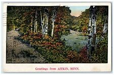 1939 Greetings From River Lake Exterior View Aitkin Minnesota Vintage Postcard picture
