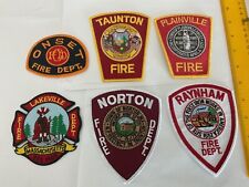 Massachusetts  Fire Department collectable patches 6 titles all new picture