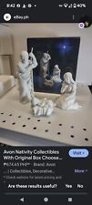 1981 Avon Nativity Collectibles Holy Family Three Piece Porcelain Figurines picture