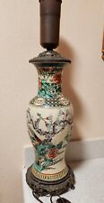 18-19th Century ｛Ancient Kutani, Japan ｝Antique Porcelain Table Lamp picture