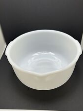Vintage Milk White Large Glasbake 17 Mixing Bowl For Sunbeam USA MADE picture