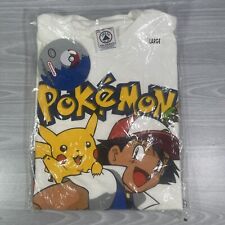 VTG Pokemon Pokémon Ash Pikachu Shirt Youth Large 1999 Brand New Kids Delta Tag picture