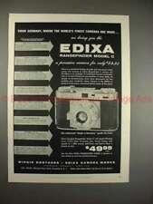 1956 Edixa Rangefinder Model C Camera Ad - Finest picture