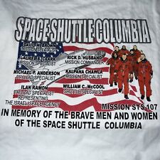 2003 In Memory Of Space Shuttle Columbia Super Big XL Graphic T Shirt Vintage picture