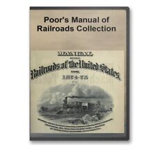 Poor's Manual of Railroads - 22 Volumes 1874-1903 DVD - C661 picture