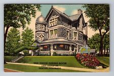 Denver CO-Colorado, The Tiffin Dining Room, Antique, Vintage Souvenir Postcard picture
