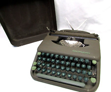 Vintage Working 1950's Smith-Corona Skyriter Typewriter With Original Steel Case picture