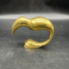 VTG Brass Toucan Paperweight picture