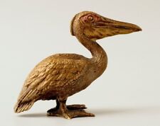 Viennese bronze. Rare Art Deco pelican made from bronze. 1930s. picture