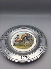 Vtg 1973 Great American Revolution Pewter Plates 1776 Bicentennial-PICK ONE picture