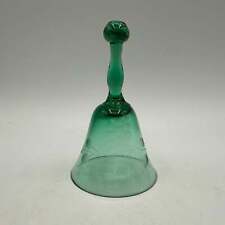 Delicate Green Etched Bell, Vintage picture