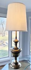 RARE HUGE 42”  VINTAGE BRASS TABLE LAMP picture