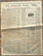 1871 Original Oakland Newspaper - Republican State Platform - 