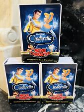 Disney’s 100th Anniversary- “3” VHS Boxes/ Figures from Cinderella picture