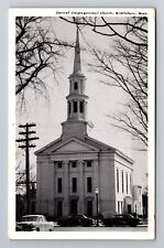 Middleboro, MA-Massachusetts, Congregational Church c1959, Vintage Postcard picture