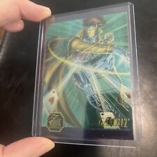 🔥1995 Flair Marvel Annual; Limited Edition Chromium Trading Card #7; Gambit🔥 picture
