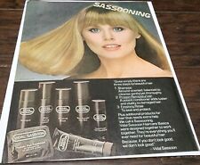 Vintage 1970's Vidal Sassoon Hair Care Original Magazine Print Ad picture