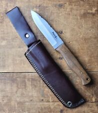 VINTAGE PERKIN CUSTOM FIXED COMBAT HUNTING KNIFE w/ LEATHER SHEATH - EXCELLENT  picture
