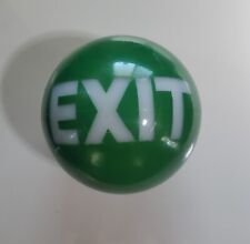 1930s Milk Glass Painted Exit Light Sign 6in Globe picture