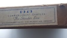 1940s Commencement School Card SAMPLES Stauder Salesman Catalog Chicago Illinois picture