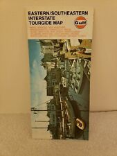 Vintage 1976 Gulf EASTERN / SOUTHEASTERN Interstate Tourgide Map Rand McNally picture