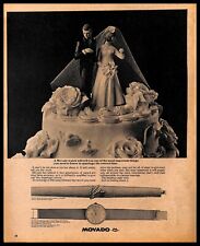 1965 Movado Watch Vintage PRINT AD Wedding Cake Timepieces Elegance picture