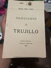 Rare 1949 Dominican Republic President Trujillo Song Book From Personal Estate  picture