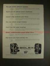1955 Bolex B-8 & C-8 Movie Camera Ad - Seven Speeds picture