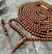 500 beads REAL Kuka Tree Islamic Prayer Tasbih Misbaha Rosary Tasbeeh 8mm LONG picture