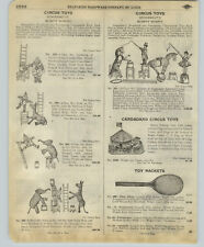 1918 PAPER AD Schoenhut Circus Toys Dumpty Dumpty Clown Elephant Marble Games picture