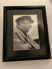 Vintage Pablo Neruda Black And White Framed Photo Picture Hand Signed Autograph picture
