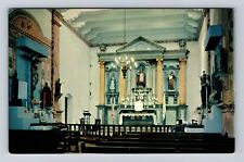 Ventura CA-California, Mission San Buenaventura Altar, Interior Vintage Postcard picture