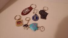 Lot Of Vintage Random Key Chains| Wisconson, Fish, Dogs etc. Lot Of 6 picture