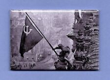 WORLD WAR TWO *2X3 FRIDGE MAGNET* WW2 ALLIED AXIS SECOND BOMBING VICTORY FIGHT picture
