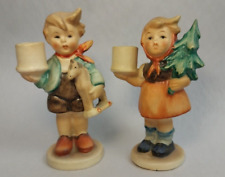 30's-40's Rare Goebel Hummel Mel #116 #117 Girl Boy Candleholder Figurines TMK1 picture