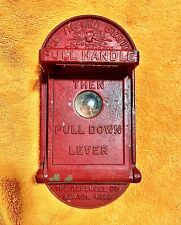 Vintage Gamewell Fire Alarm Box Pull Station Patented 1924 picture