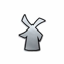 Dutch Bros Coffee Sticker Large Silver Windmill Logo Brand October 2020 picture