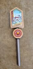 Fat Tire Belgium Brewing Amber Ale Beer Tap Handle Wooden Man Cave picture