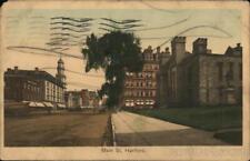 1909 Hartford,CT Main St. Connecticut Metropolitan News Co. Postcard 1c stamp picture