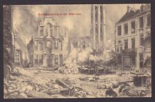 BELGIUM, Postcard, Bombardment of Mechelen, WWI, Unused picture