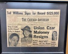 February 6, 1958 Ted Williams Bing Crosby Authentic picture
