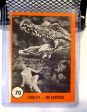 1961 Nu-cards Horror Monster Series Orange no.70 LOOK PA-NO CAVITIES NR MT- picture