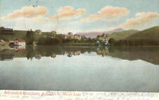 1907 Lake Placid,NY Reflection On Mirror Lake Leighton Essex County New York picture