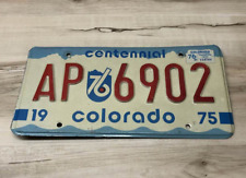 Vintage 1976 Bi Centennial Colorado State License Plate AP 6902 picture