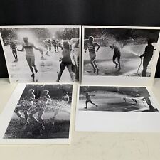 Vintage Summer Marathon Photos, Lot Of 4 Photographs Running Jogging  picture