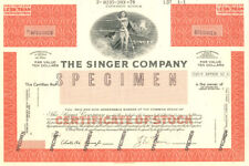 Singer Co. - Specimen Stock Certificate - Specimen Stocks & Bonds picture