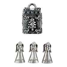 NEW Christmas Triple Angels Trinket PRAYER BOX & CHARMS Pendant Ornament by Ganz picture