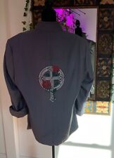 Upcycled Men’s Style Blazer.  Crystal Cross Size XXL picture