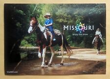 Postcard MO:  Greetings from Missouri ( Horses). MO picture