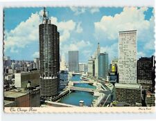 Postcard Chicago River Illinois USA North America picture